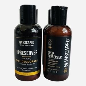 Lot 3 MANSCAPED The Crop Preserver Anti Chafing Mens Ball Deodorant 2oz New